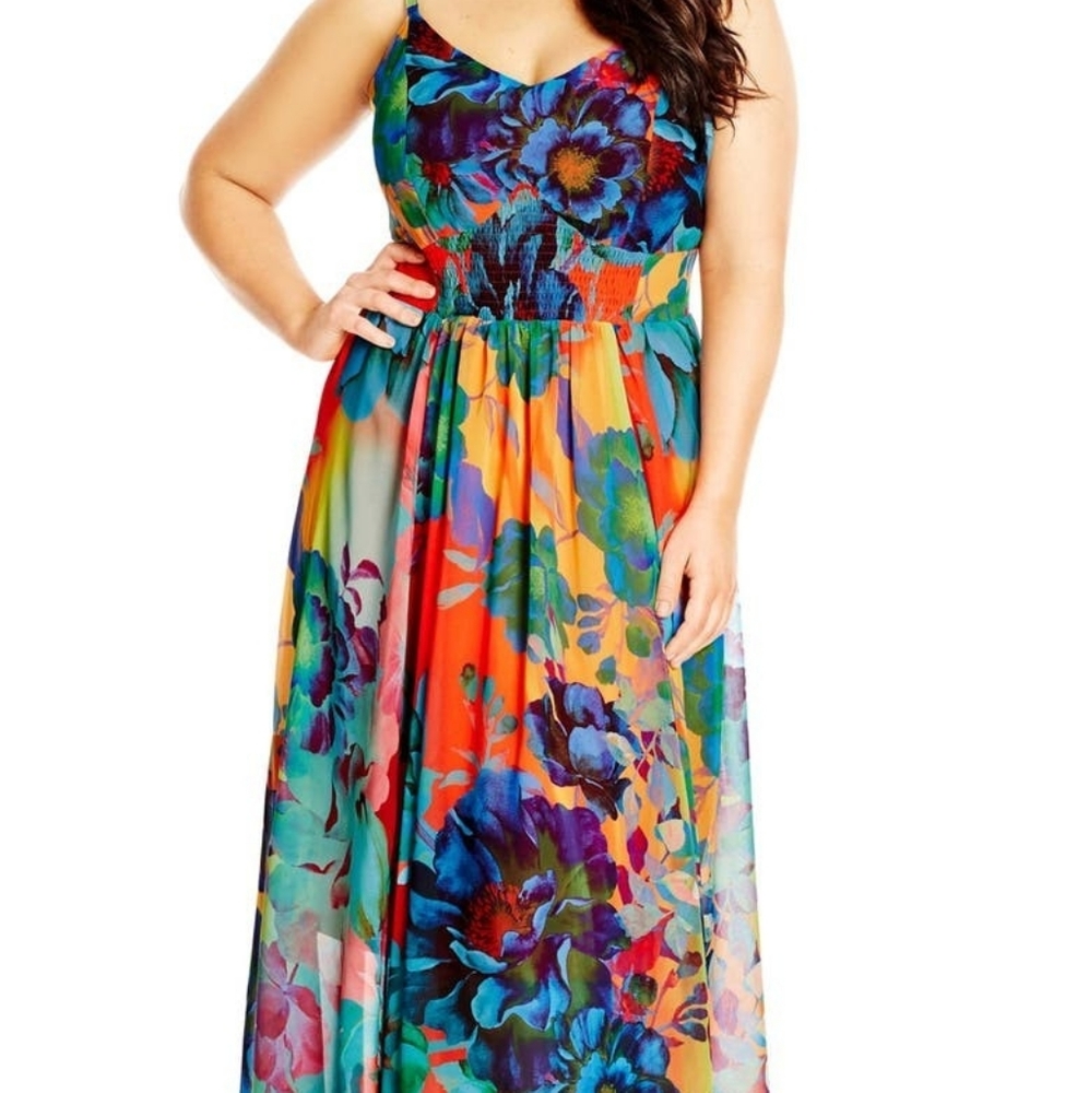 City Chic Hot Summer Days Maxi Dress